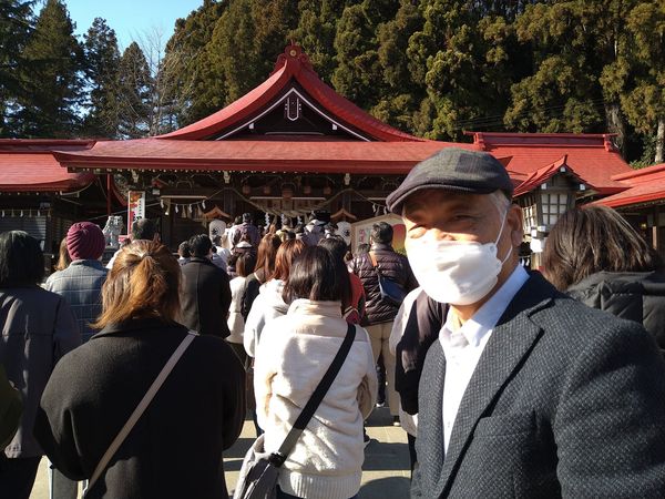 令和４年１月１０日　金蛇水神社の初詣に参りました。