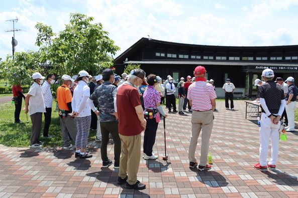 令和4年6月28日　仙台・太白パークゴルフゴルフ協会6月定例会親睦コンペに出席し挨拶をいたしました。