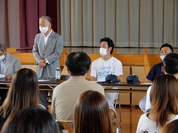令和４年９月１８日　仙台太白リトルシニアチームの総会が開催され、会長として挨拶をいたしました。