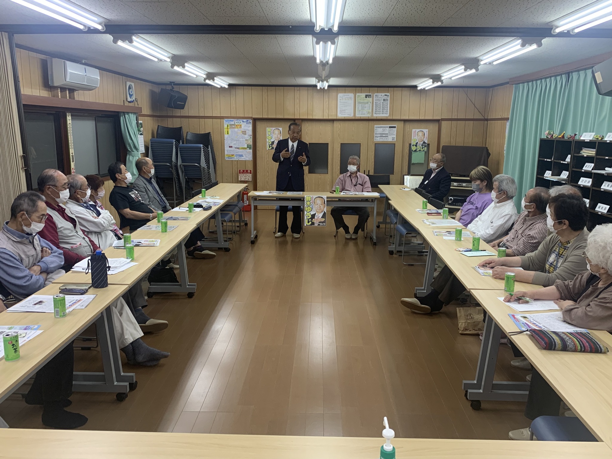 令和５年５月３０日、日本平曙集会所において日本平・人来田地区後援会の市政報告会を開催しました。