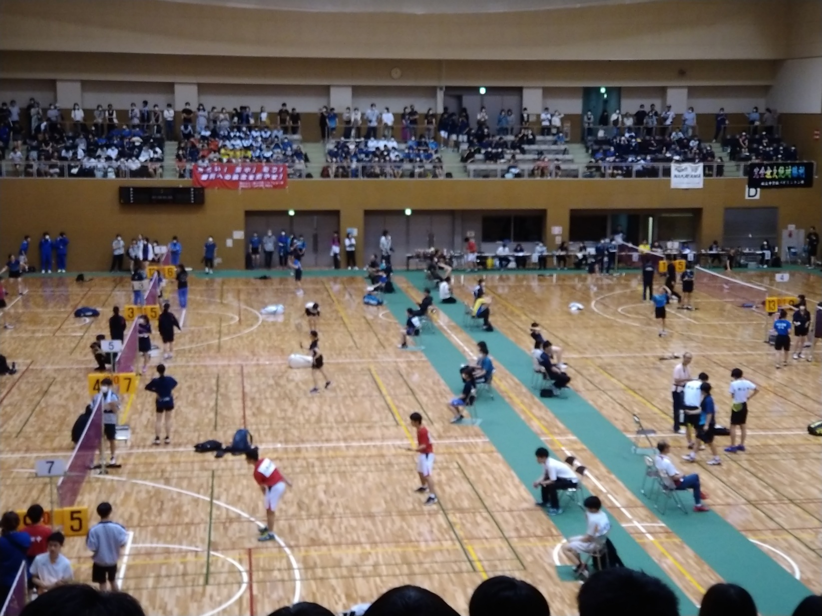 令和５年６月１０日、仙台市中学校総合体育大会、バドミントン競技を参観いたしました。