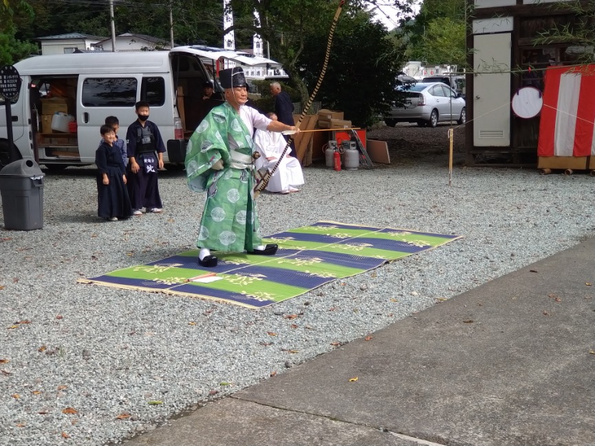 令和5年9月9日　勝負の神　秋保神社の令和5年度例大祭が催行され参列いたしました。